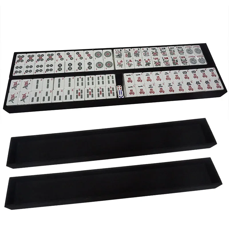 Custom Melamine Solid White 166 Tiles American Mahjong Set With Cloth   Ha624a3dc60414f07a425f7ac039cfbc9K 