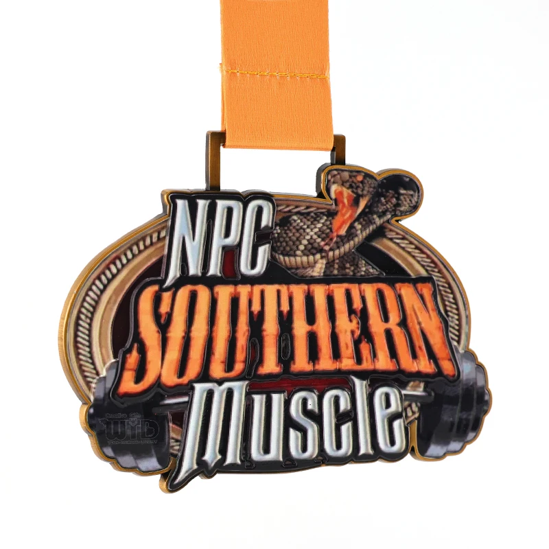 WTD Custom Powerlifting Weightlifting Marathon Finisher Ultra Run Medal 15 Years Manufacturer's Wood PVC Metal Casting Technique