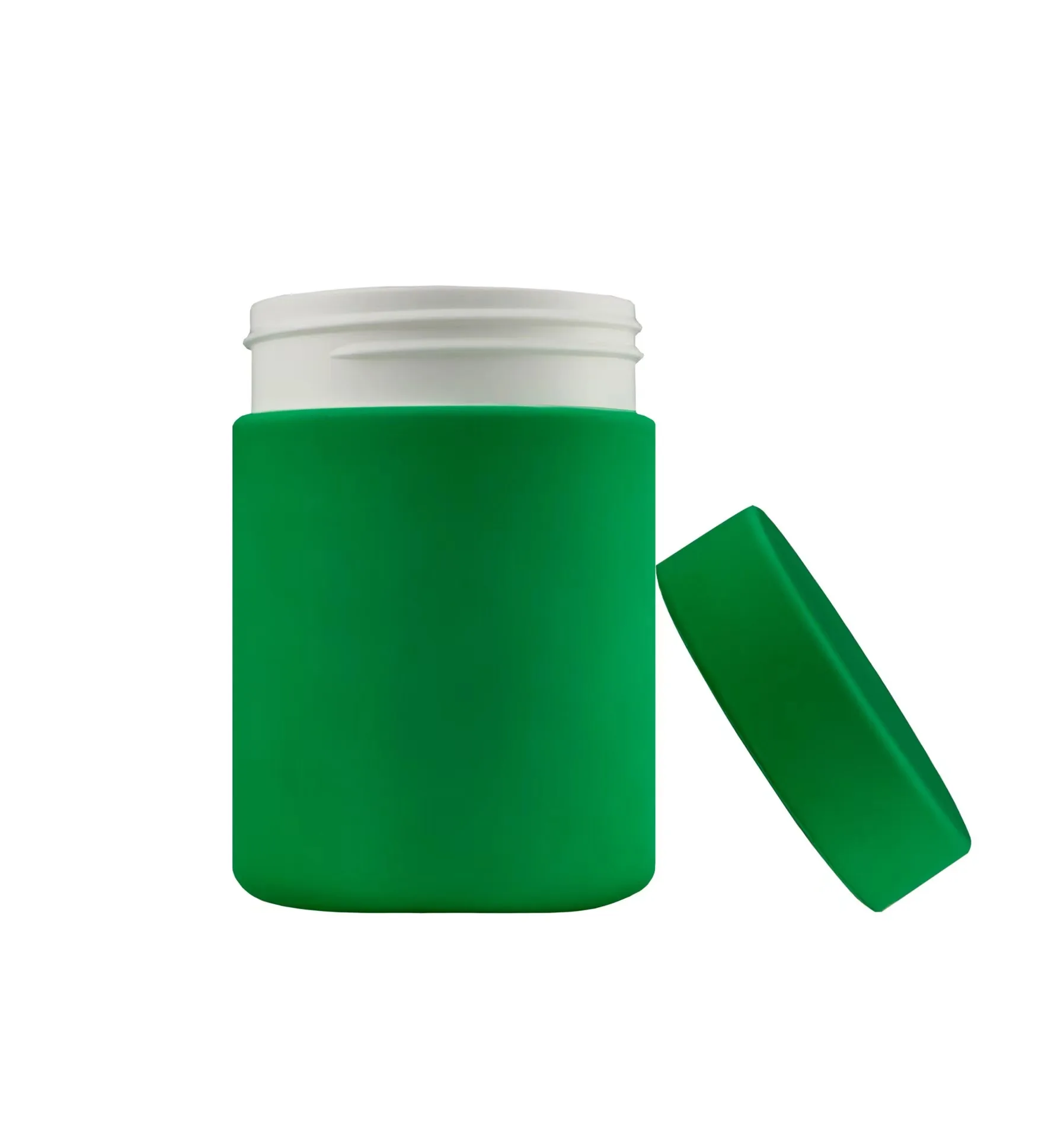 40oz 1100ml HDPE Black Soft Touch  Dietary Supplement Packaging Plastic Jar Powder Container
