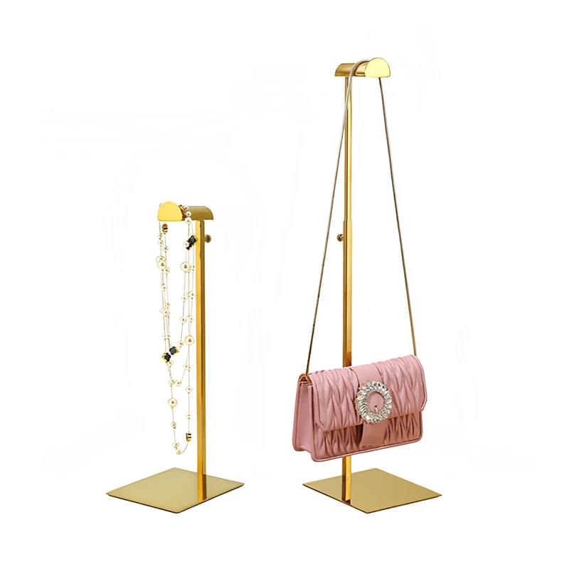 Custom Hanging Handbag Holder Metal Hand Bag Rack Luxury Gold Bag ...