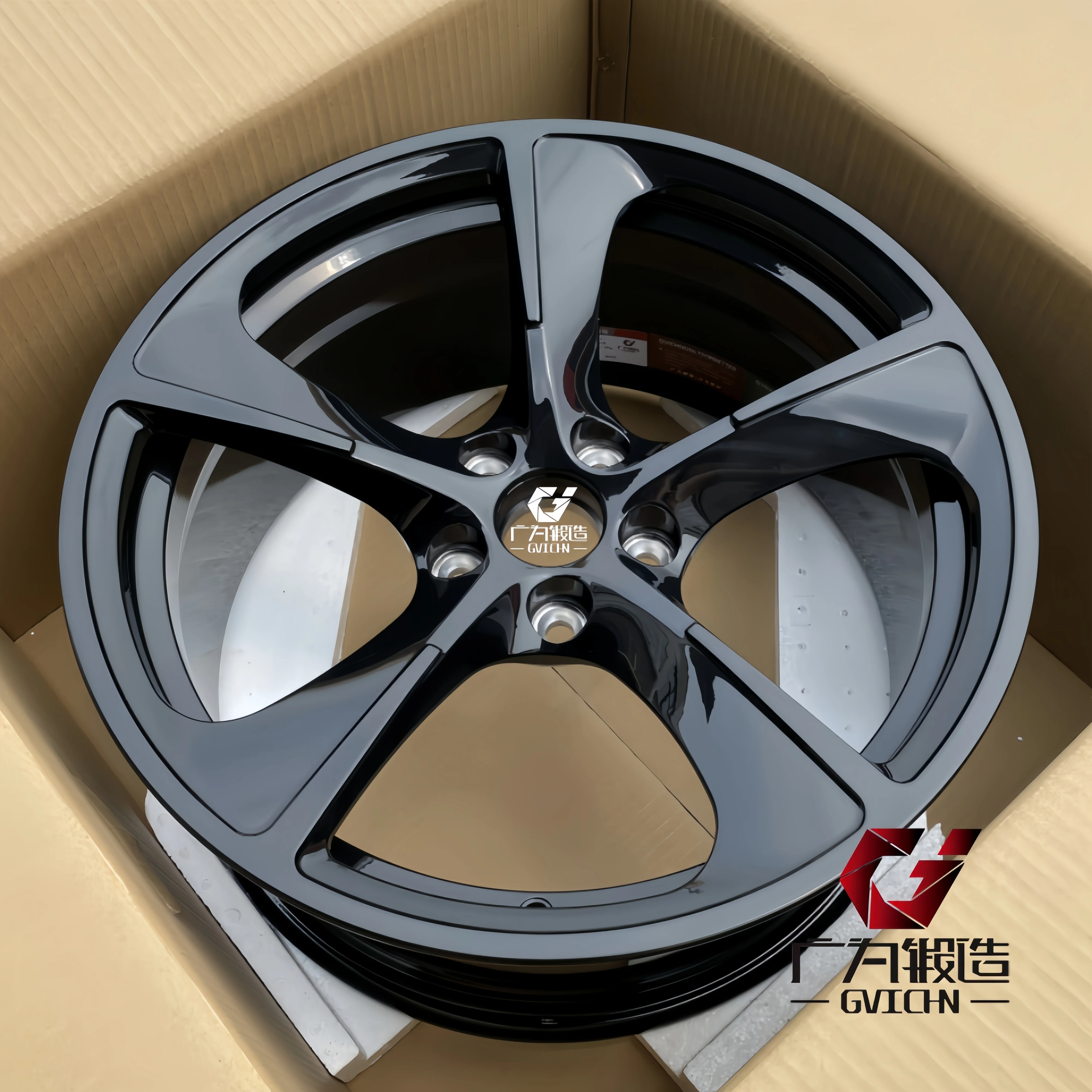 GVICHN Custom 16 17 18 19 20 21 inch Forged 6061Alloy Wheel Rim 5x112 5x114.3 5x120 Concave 5 Spoke Passenger Car Wheel