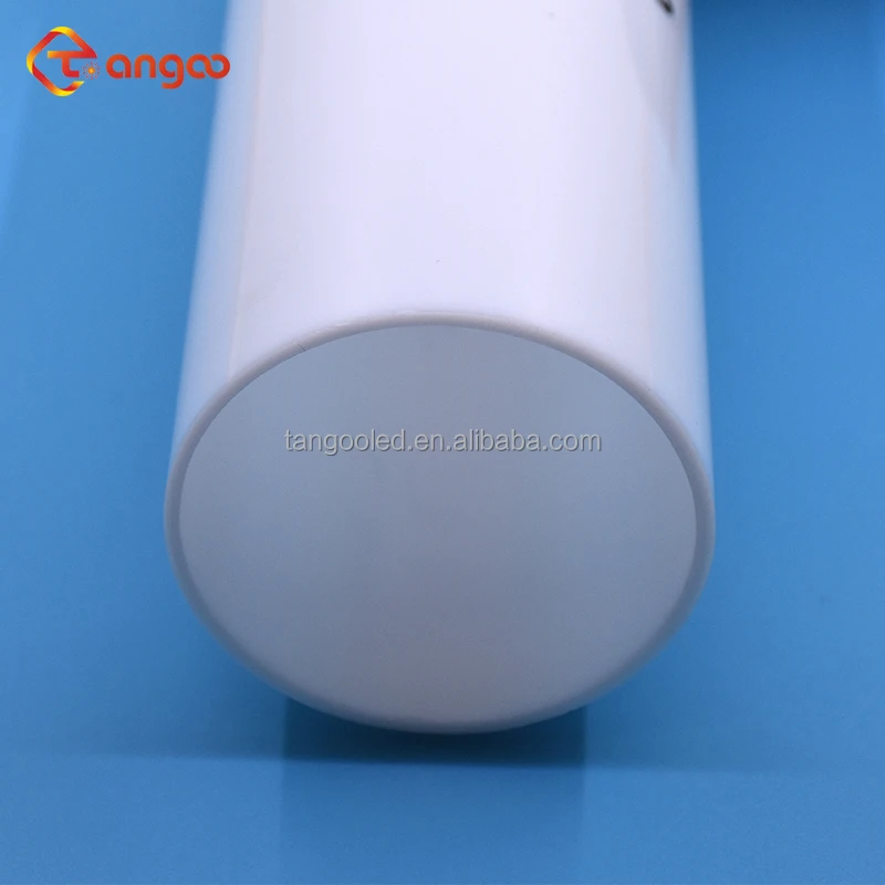 Polycarbonate Led Light Diffusing Tubes Milky White Color or Transparent Plastic Round Diffuser UV Resistant Anti-yellowing