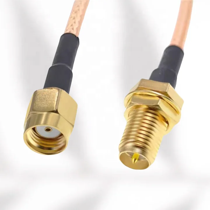 N Male to SMA Male Right Angle RG316D RF Cable Assembly