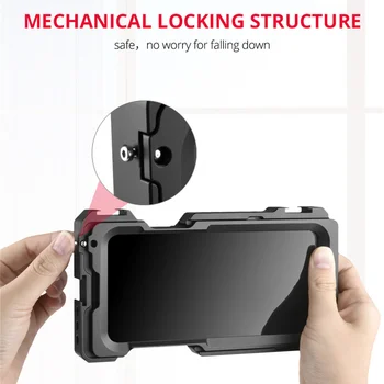 Yelangu  New High-end Luxury Titanium Alloy Frame Button Lock for Iphone 11 Pro Max Mobile Phone  Cage Phone Protection  C23 detail image