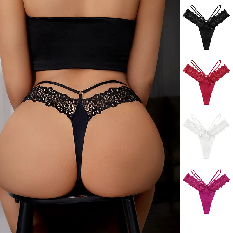 Low Waist Thong Black Lace Period Seamless Panties Thong Sexy Ladies G