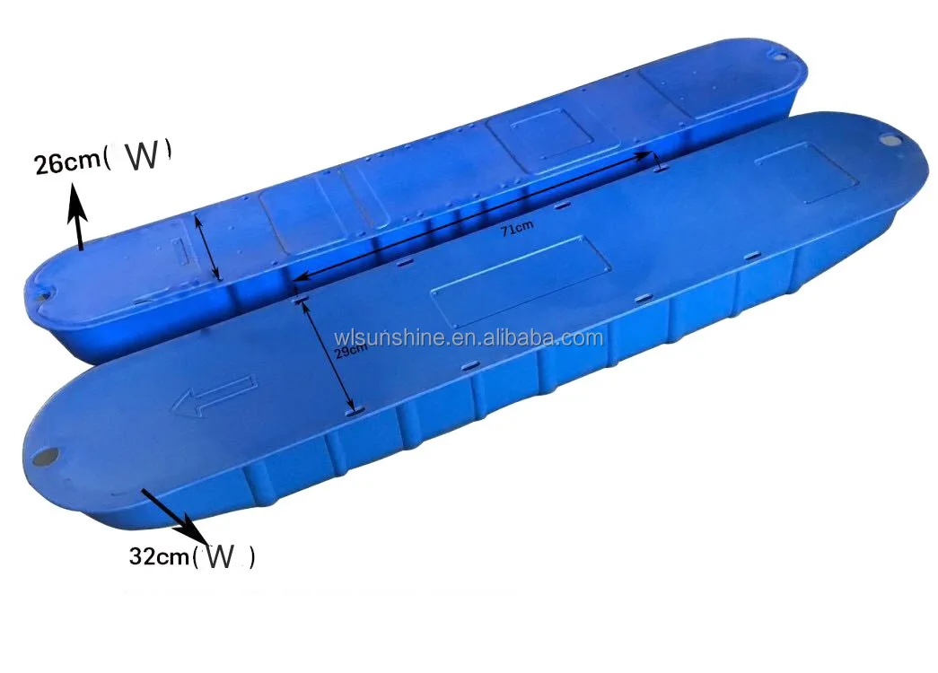 Best Quality 100% New HDPE 175 cm Plastic Float Boat Easy Operation Efficient Shrimp Fish Pond