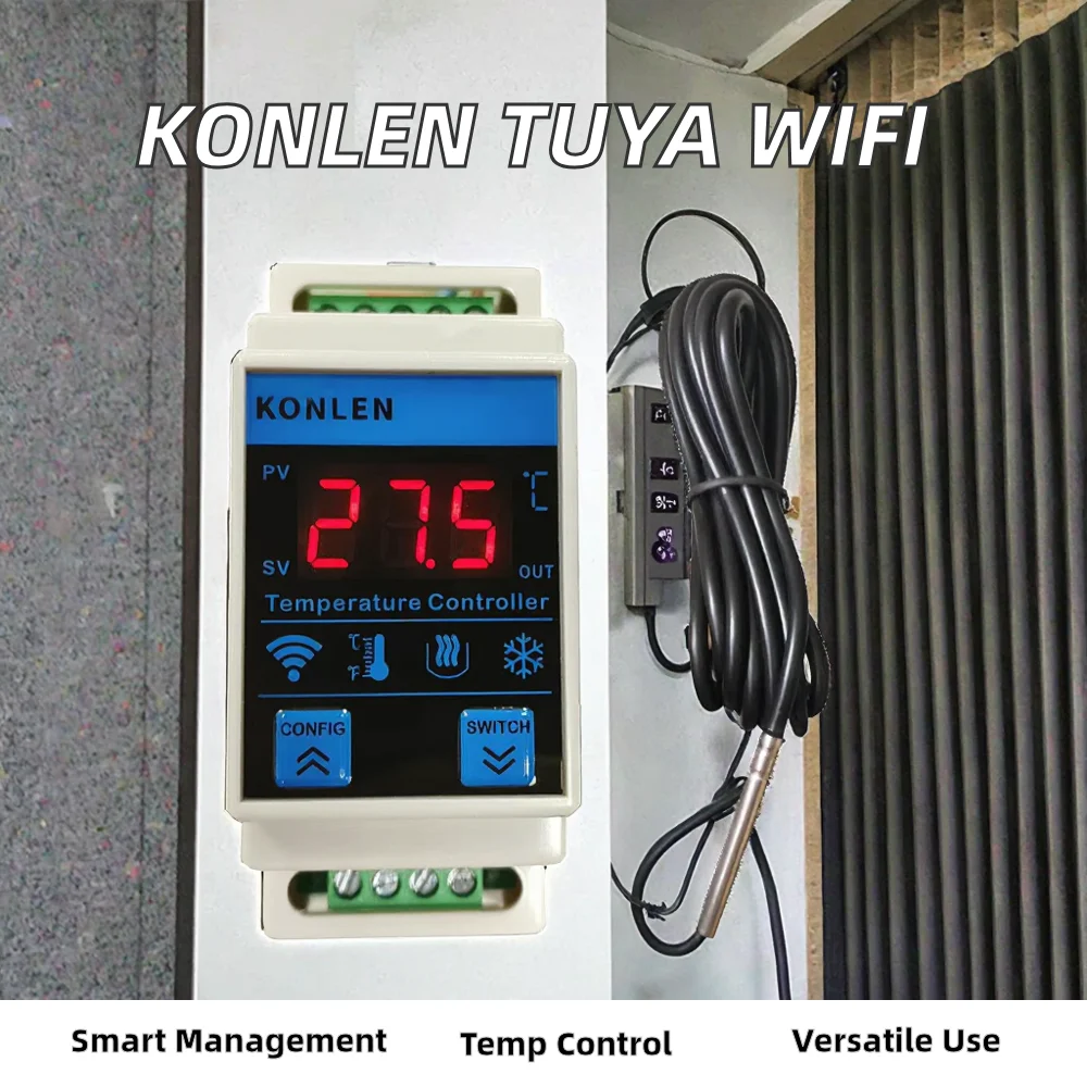 Smart WIFI Temperature Sensor Thermostat for Refrigerator Freezer ...