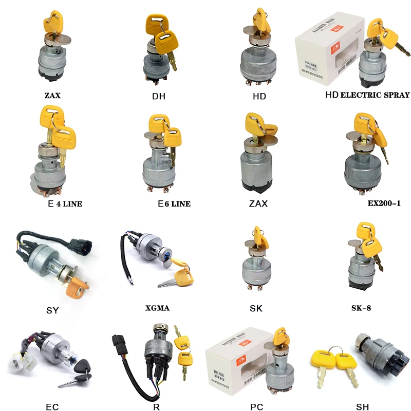 Ignition Switch Starter Switch for Hitachi Excavators