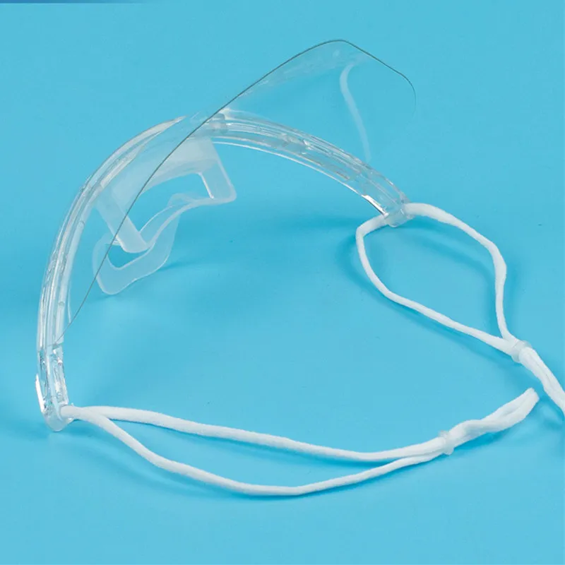 Clear Splash Guard Mask for Restaurants Plastic Face Cover, Blocks ...