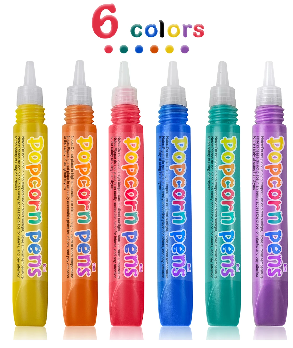 Khy Free Sample Magic 3d Paint Puffy Pens - Buy Puffy Popcorn Gel Pens ...