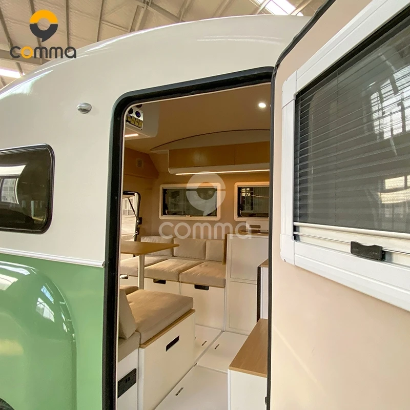 Customizable Lightweight Motorcycle Camper Trailer for Outdoor