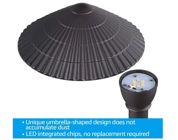 product china hot selling umbrella shaped low voltage led landscape walkway decoration ip65 garden lawn light-36