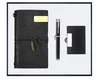 Notebook+pen+name card holder-Black
