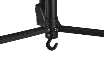 3388 Aluminum Alloy Professional Tripod for Retractable Height Button Hook Portable Handle Digital Camera Holder detail image