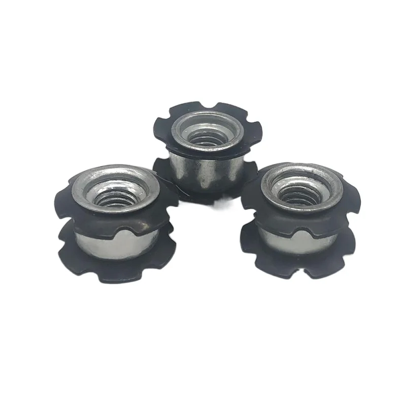 Chair Leg Attachment double spring threaded star nut tube insert star spring insert bicycle sunflower star nuts