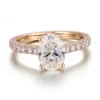 real solid 18K gold lab diamond ring