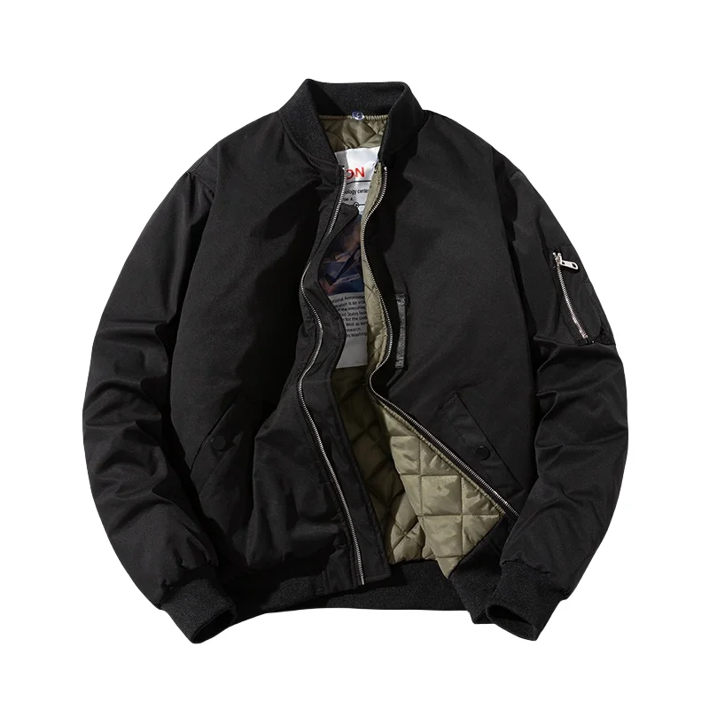 High Quality Mn's Bombr Jackt Fashionabl Wintr Varsity Styl with Embroidry Windproof Nylon Shll plus men_voghion.com