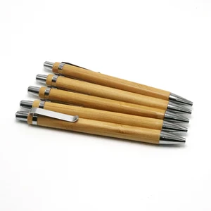 Custom Eco Friendly Wood Gel Ballpoint Pens With Logo Gift High Quality Recycled Modern Luxury Promotional Bamboo Pen