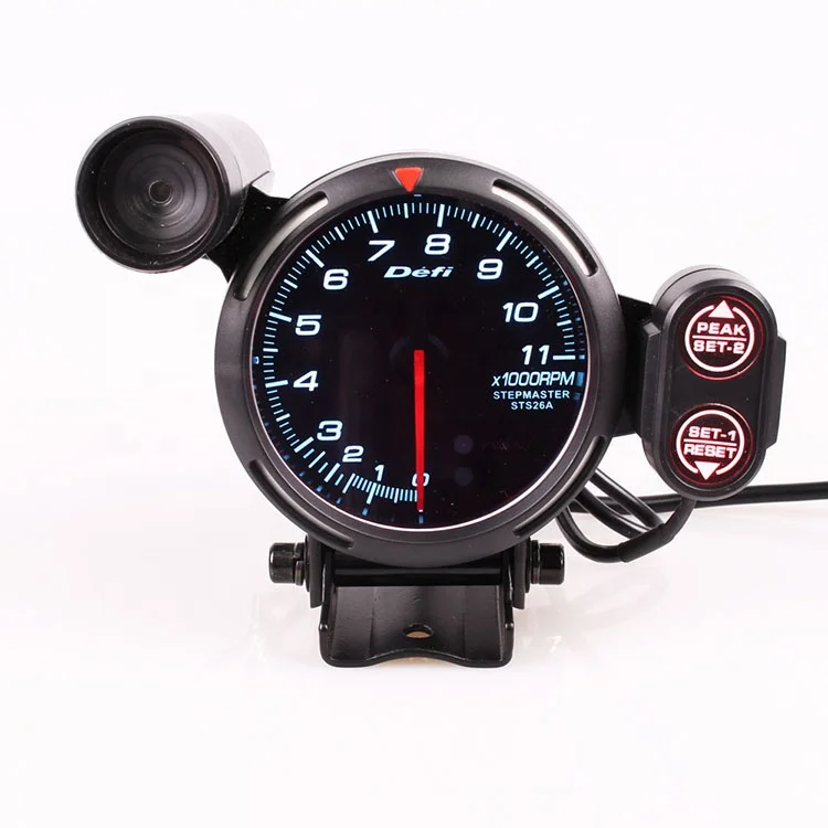 Universal Car Digital 7 Colors Display Classic 80mm Tachometer Gauge