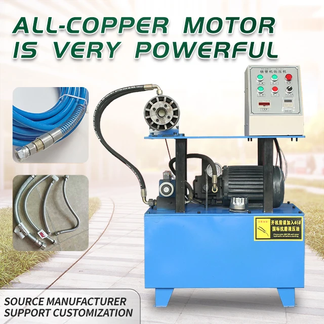 Wanrun Compression Machine Stainless Steel Braided Inner Tube Chrome Brass Fitting Flexible Shower Hose Crimping Machine