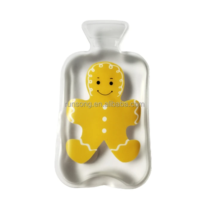 Winter Use Gift Metal Disc Sodium Acetate Gingerbread Man Reusable Pocket Instant Hand Warmer