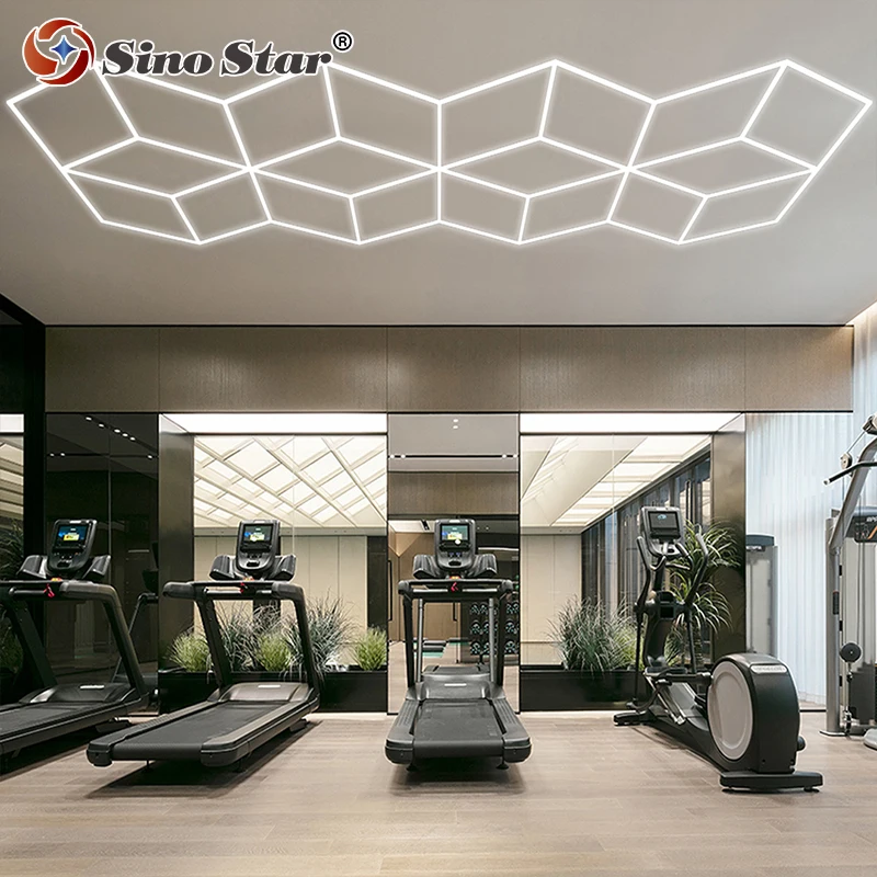 New Product Launch Hot Sale High Quality Polygonal Geometric LED Lighting Diy Assembly Booth Car Ceiling Detailing Lights Garage