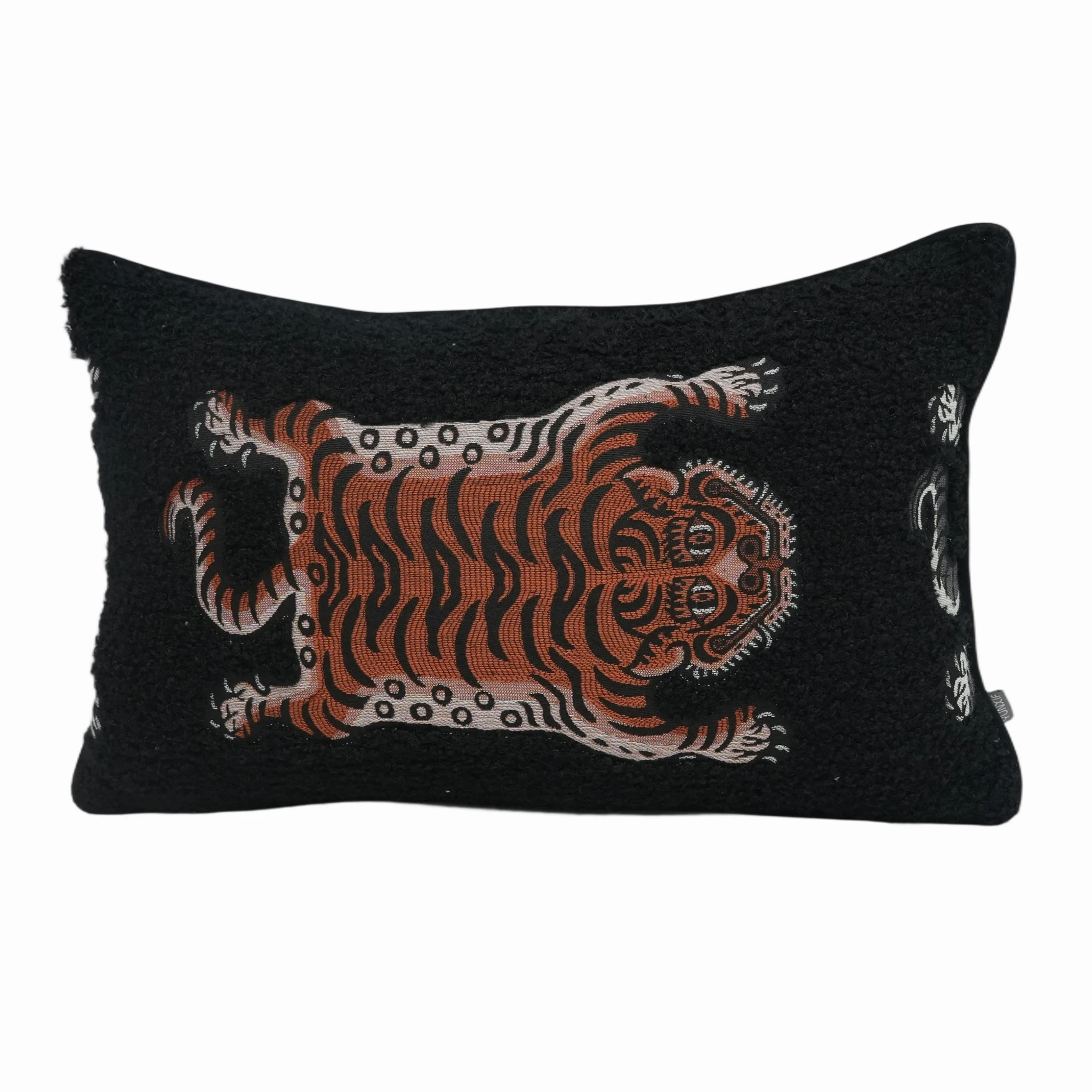 Capa de almofada com estampa artística de animais, estilo boêmio, texturizada, 100% poliéster, 30 cm x 50 cm, para decoração moderna de casa._voghion.com