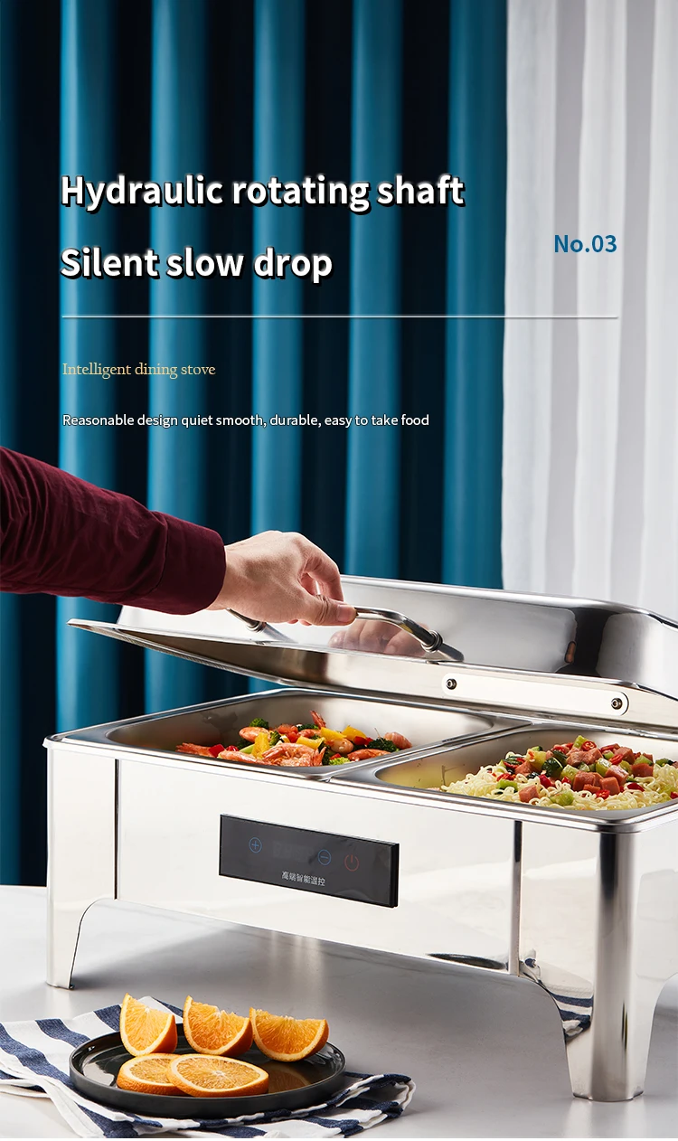 Chinese Food Warmer Chafing Dishes Stainless Steel Buffet Stove Food
