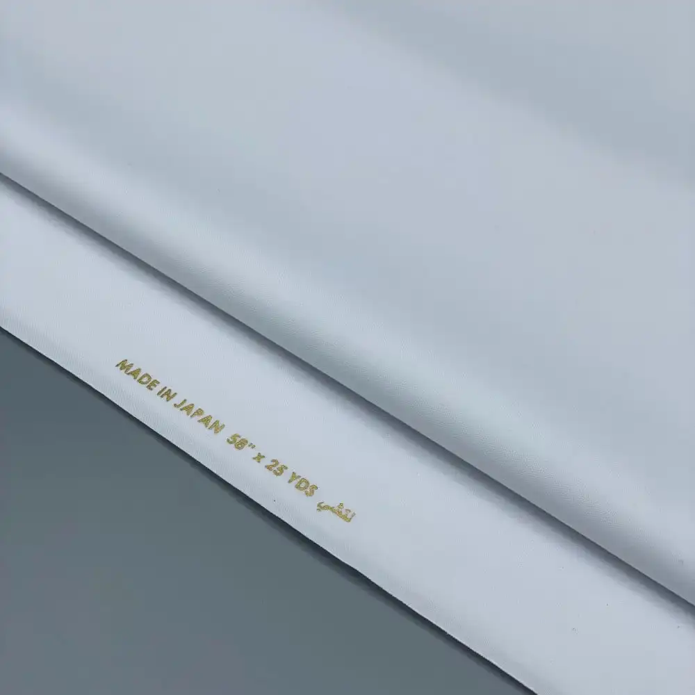 Korean 100%Filament  Spun Polyester Arab Thobe Men Muslim Saudi Men's Fabric White Japan Cheaper Factory Price