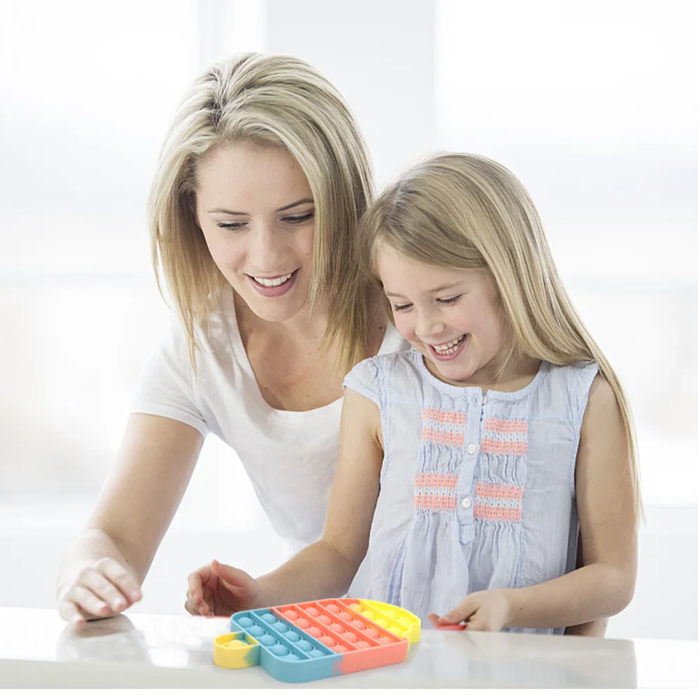 Игрушка-антистресс Huiye pop, квадратная пузырьковая игрушка-антистресс, ручная игрушка-антистресс, антистресс, игрушки