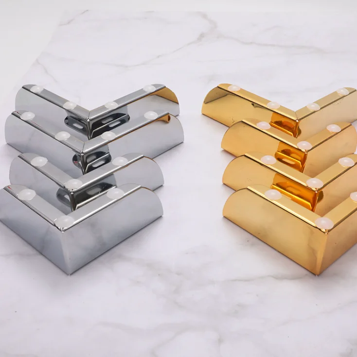 Современные Простые хромированные ножки для гардероба, шкафа, кровати, мебельная фурнитура, прочная металлическая железная Золотая ножка для дивана