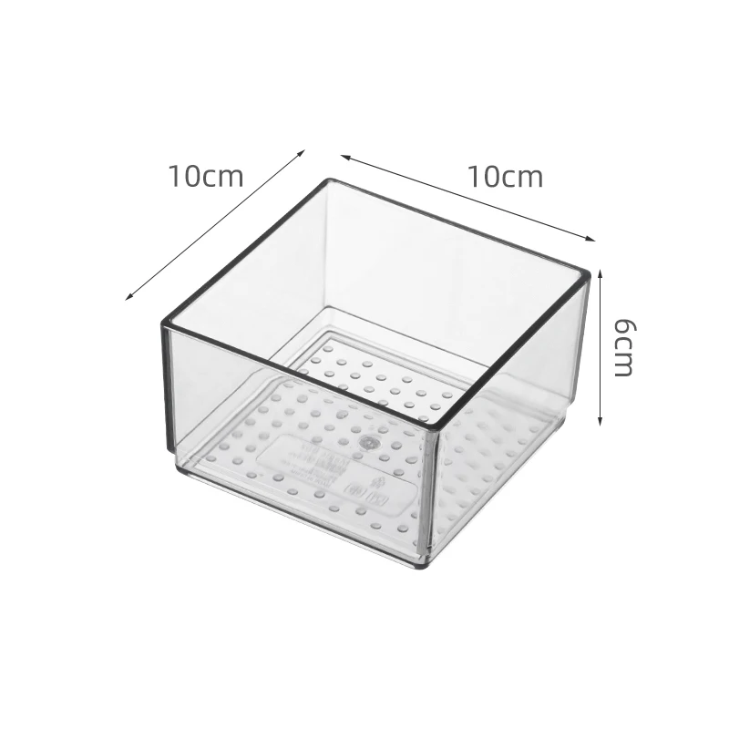 Clear Utensil Knife Storage Box Acrylic Fridge Organizer Tray