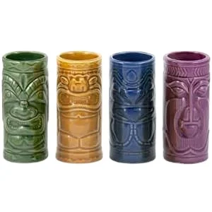 Оптовая продажа, ручная работа, Прямая поставка с завода, посуда для бара, персонализированный аксессуар для бара, керамическая кружка tiki, керамическая кружка