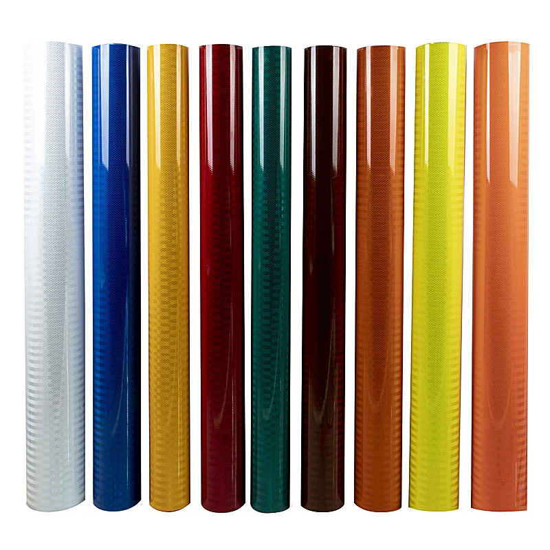 3HAO PET EGP UV-Printable Microprismatic Reflective Vinyl Sheeting Roll Safety Reflective Material for Traffic Sticker Signs