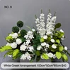 [15] Arrangement blanc vert 100 cm * 50 cm * 85 cm