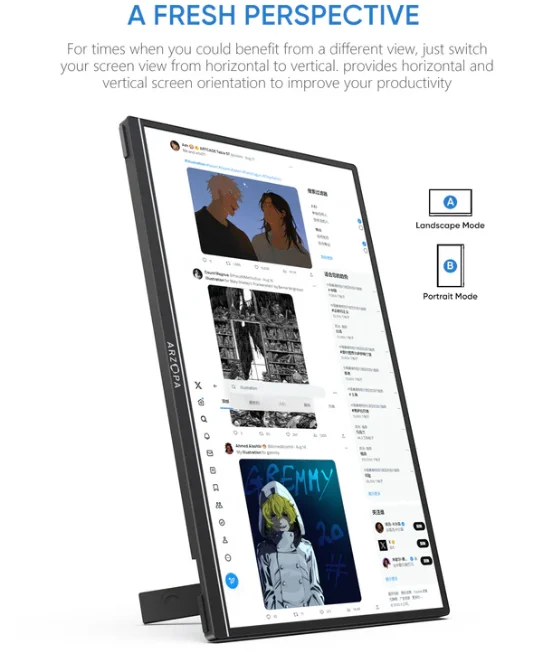 Arzopa A5S 13.3inch Oled Portable Monitor Support Laptop Mobile