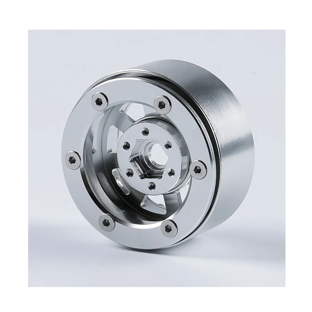 4PCS 1.9' Metal Beadlock Wheel Rims for 1/10 Rc Crawler Axial Scx10 II D90 CC01 D110