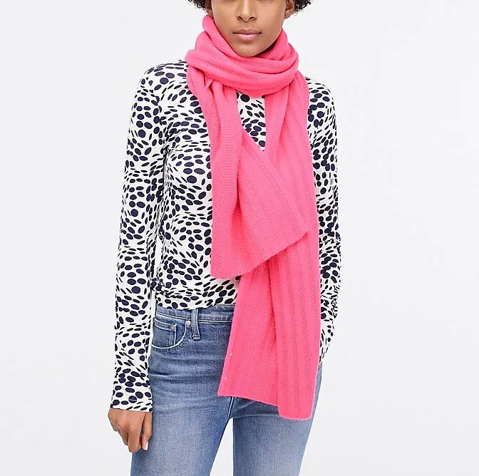 Женский Трикотажный Шарф из 100% кашемира