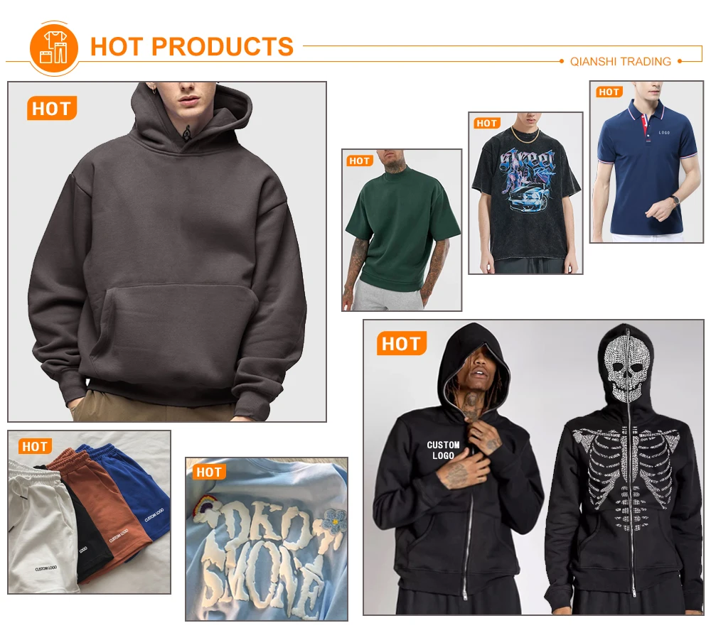 Plain Blank Streetwear High Quality Baggy Hoodies Men Unisex Thick