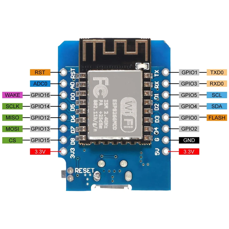 Esp8266 Esp-12 Esp-12f Nodemcu Mini D1 Module Wemos Lua 4m Bytes Wlan ...