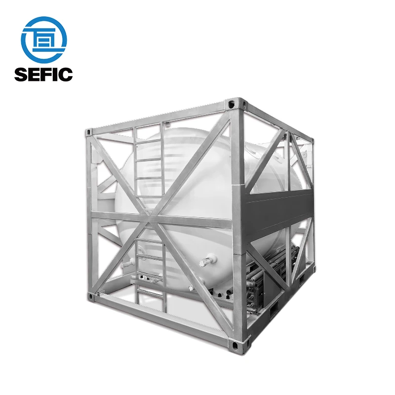 10 Feet T75 ASME Standard ISO Tank for LN2/LO2/LAR Storage and Transport