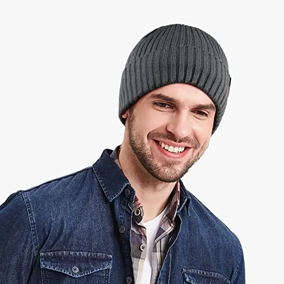 Blank Casual Wool Winter Knitted Beanies Hats Caps for Men and Women