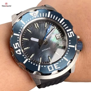 OEM/ODM Customized Luxury 316L Stainless Steel Diving Watch Men's Automatic Mechanical No Logo Watch with Date