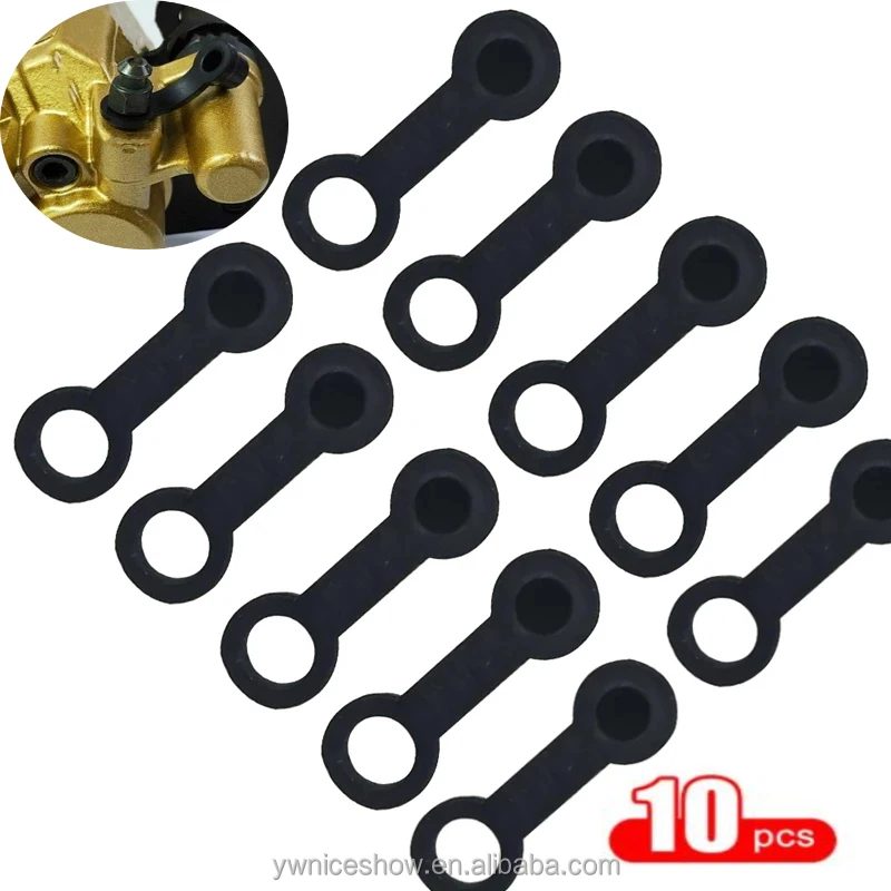 4 Piece Bleed Nipple Caps Universal Vehicle Motorcycle Bolt Brake Caliper Dust Cover 8mm Diameter Fits All Motorcycles 