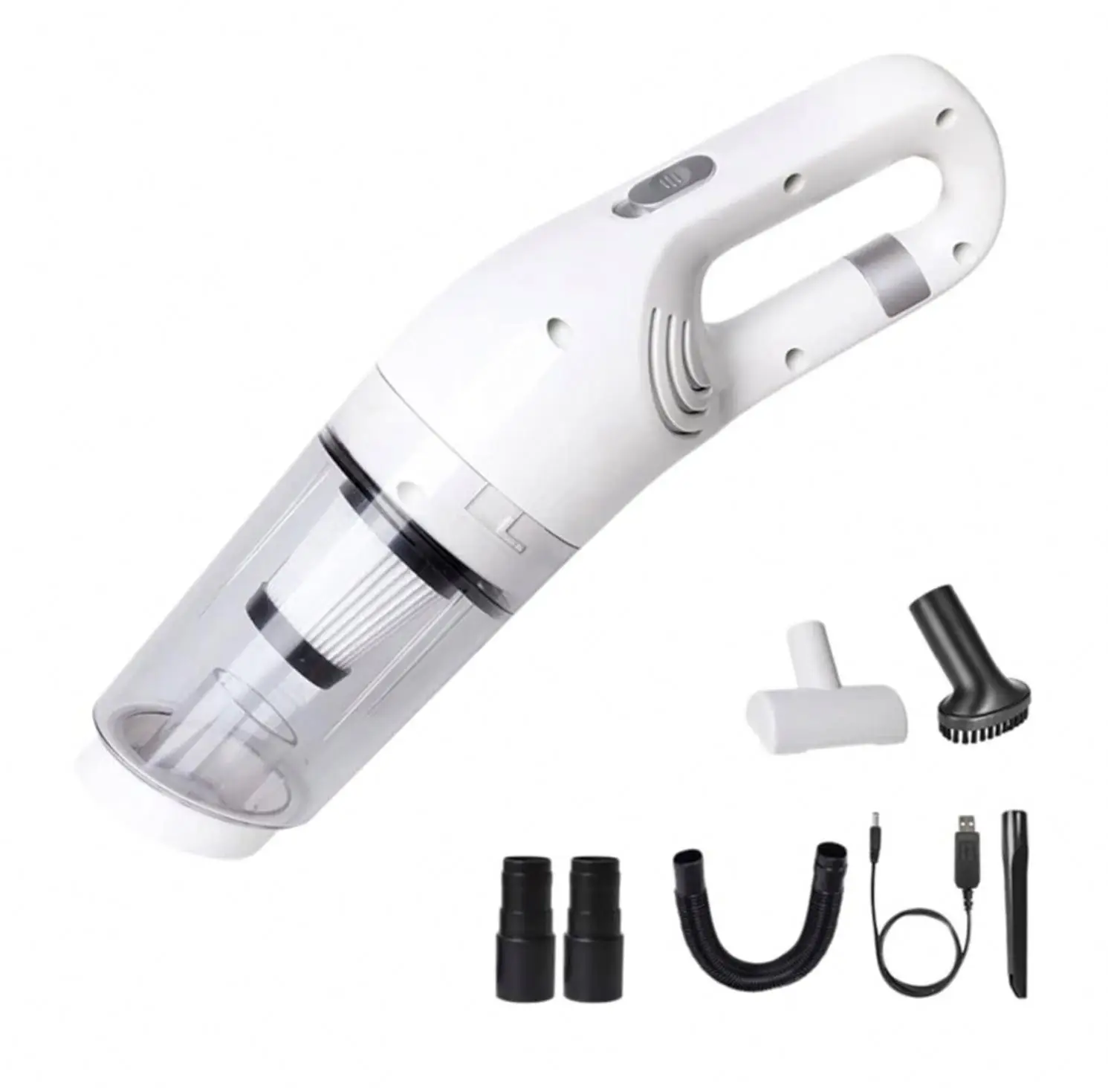 Высокомощный портативный сухой и влажный автомобильный пылесос проводной Ручной мини 12 В для чистки автомобиля