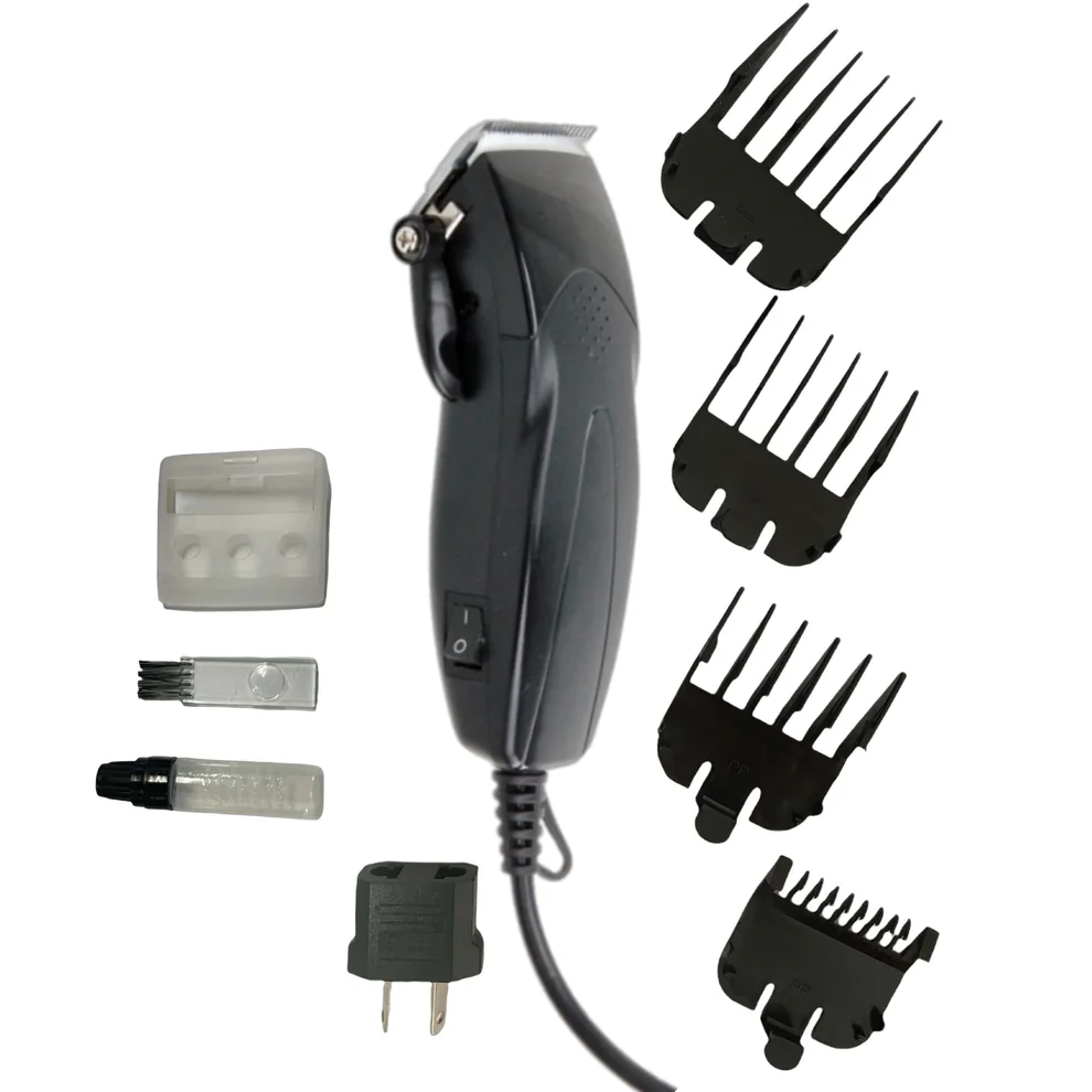 Pawise Powerful Low Noise 4 Interchangeable Comb Pet Clipper Set Dog Cat Grooming Trimmer With Adjustable Stainless Steel Blades