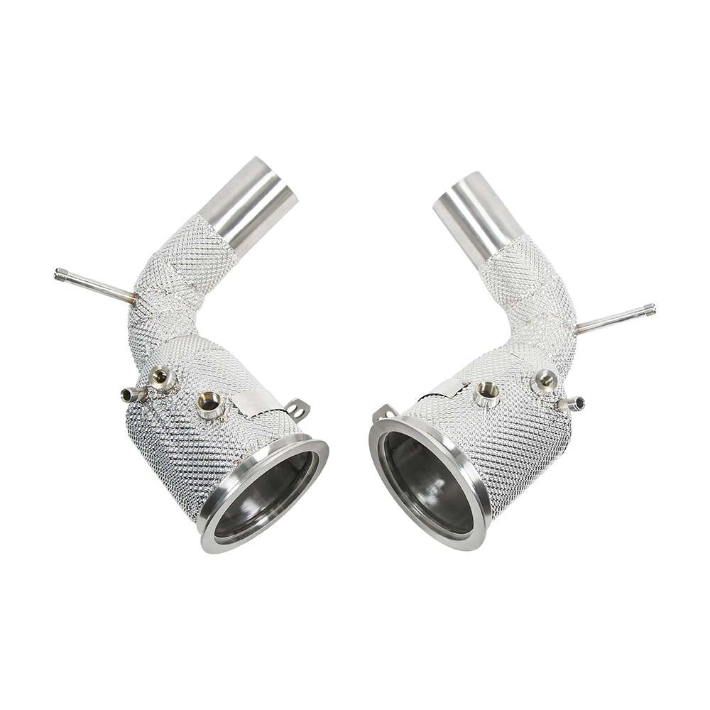 Kyostar SS304 Heat Shield Downpipe Test Pipe For 2019+ Porsche 911 992 Carrera Targa 4 S 4S 3.0TT