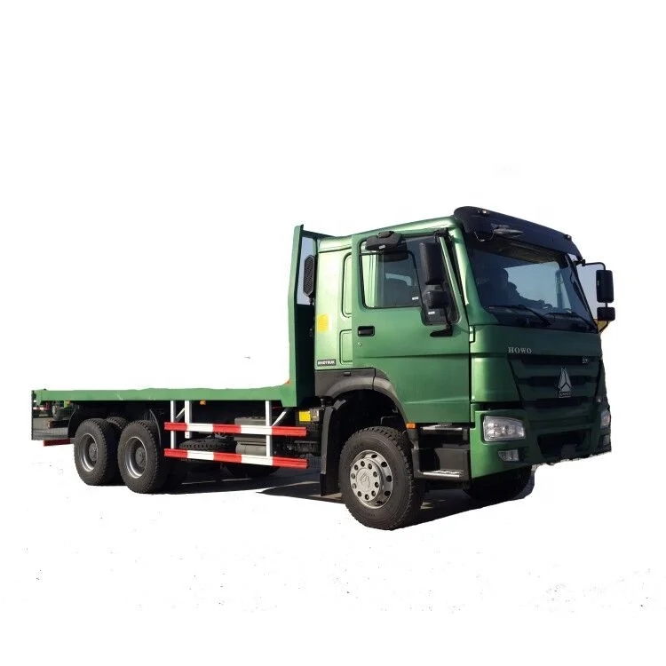 7.5m HOWO 20" Container Transport Flatbed Truck 30ton Flatbed Truck Carrier