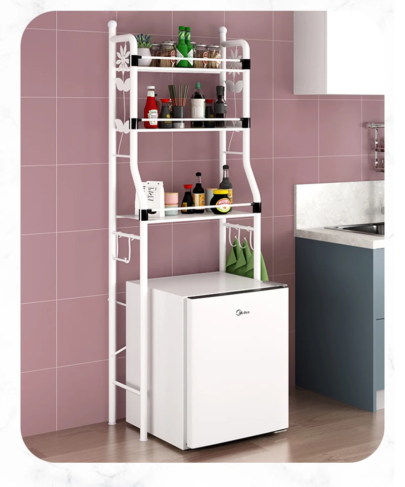 3 Tier Shelf Bathroom Storage Organizer Metal Multilayer Over The