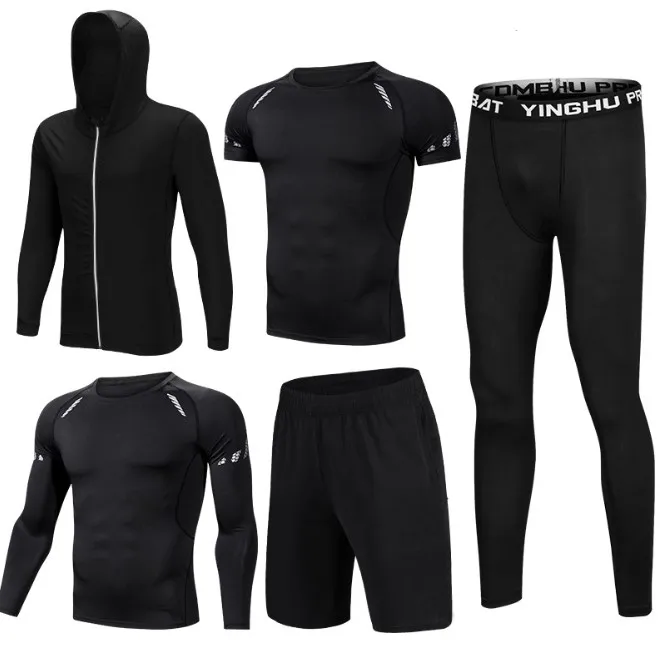 Men's Gym Training Fitness Sportswear Athletic Workout Suits Running Jogging Clothing